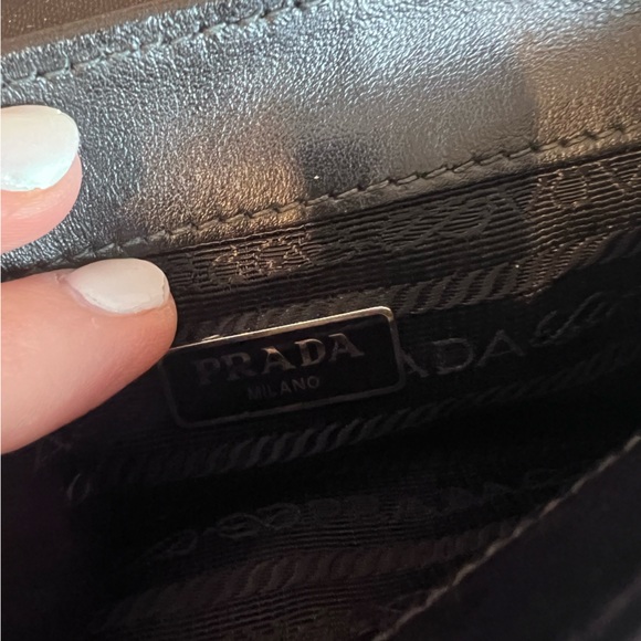 Prada Black Shoulder Bag with Silver Chain - Picture 15 of 15